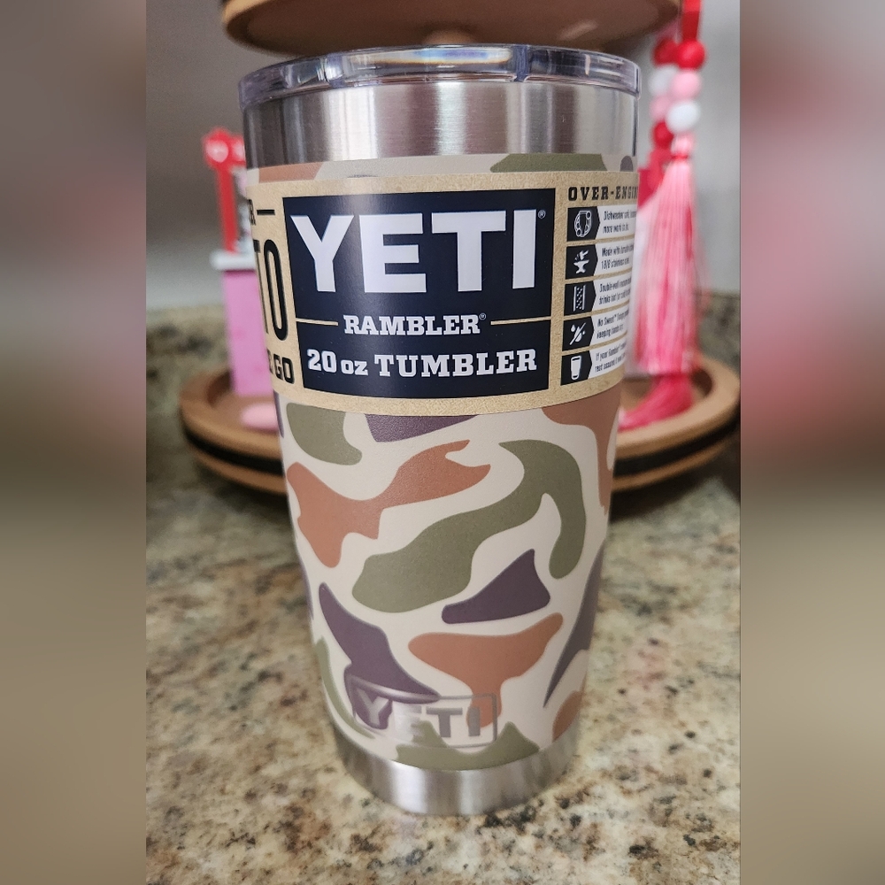 NWT YETI Rambler 20oz "Duck Camo" Discontinued